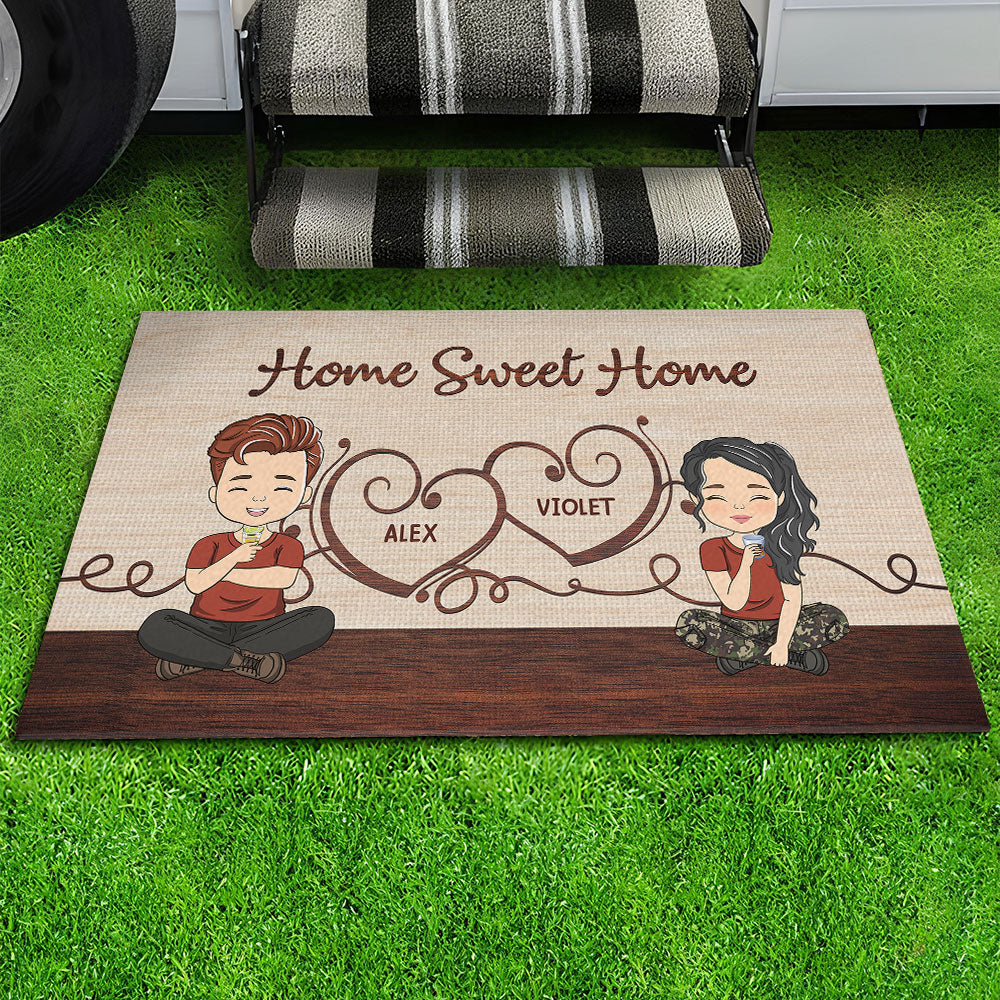 We Are Homebodies - Personalized Custom Doormat