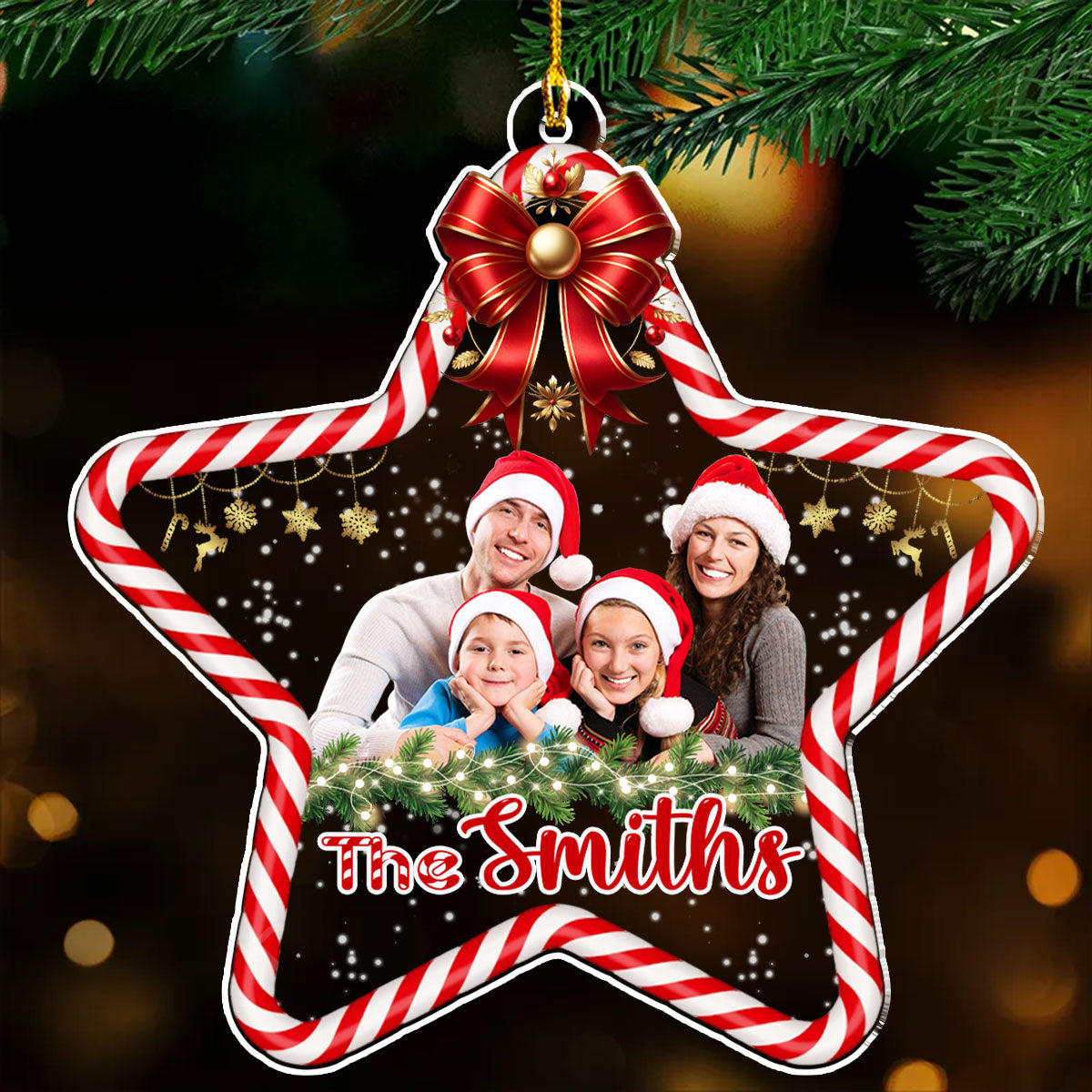 Holiday Joy - Personalized Custom Acrylic Ornament