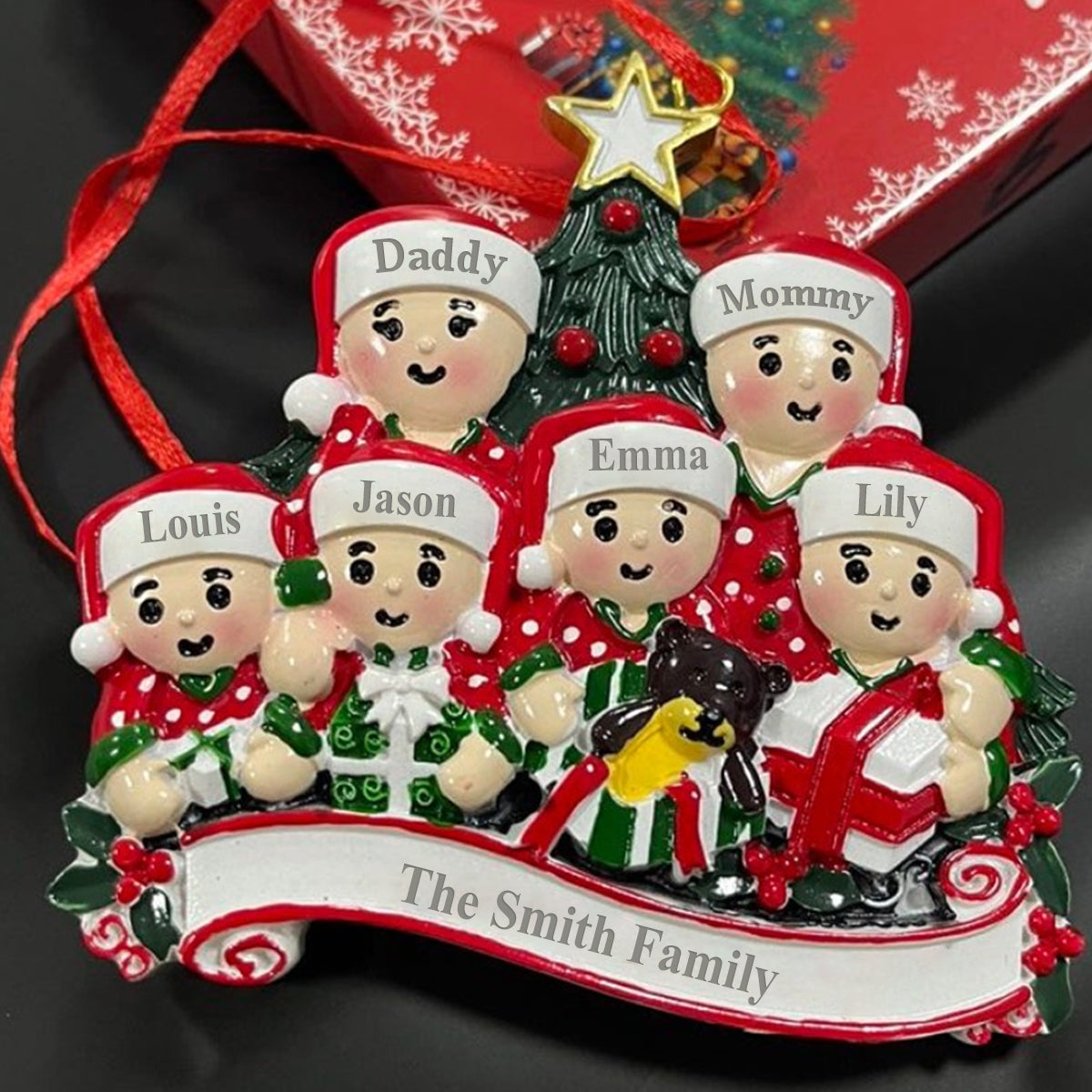 Merry Christmas - Personalized Custom Resin Ornament