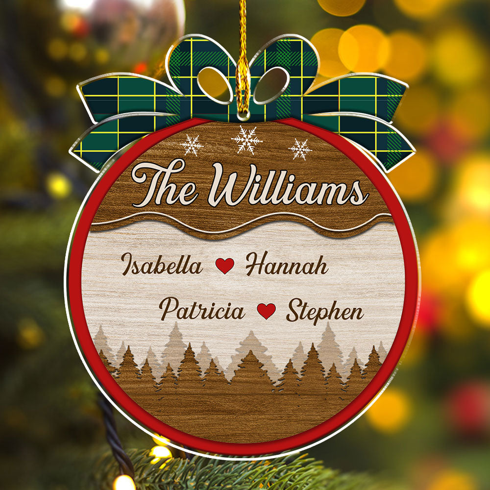 Magic Family Bauble - Personalized Custom Acrylic Ornament