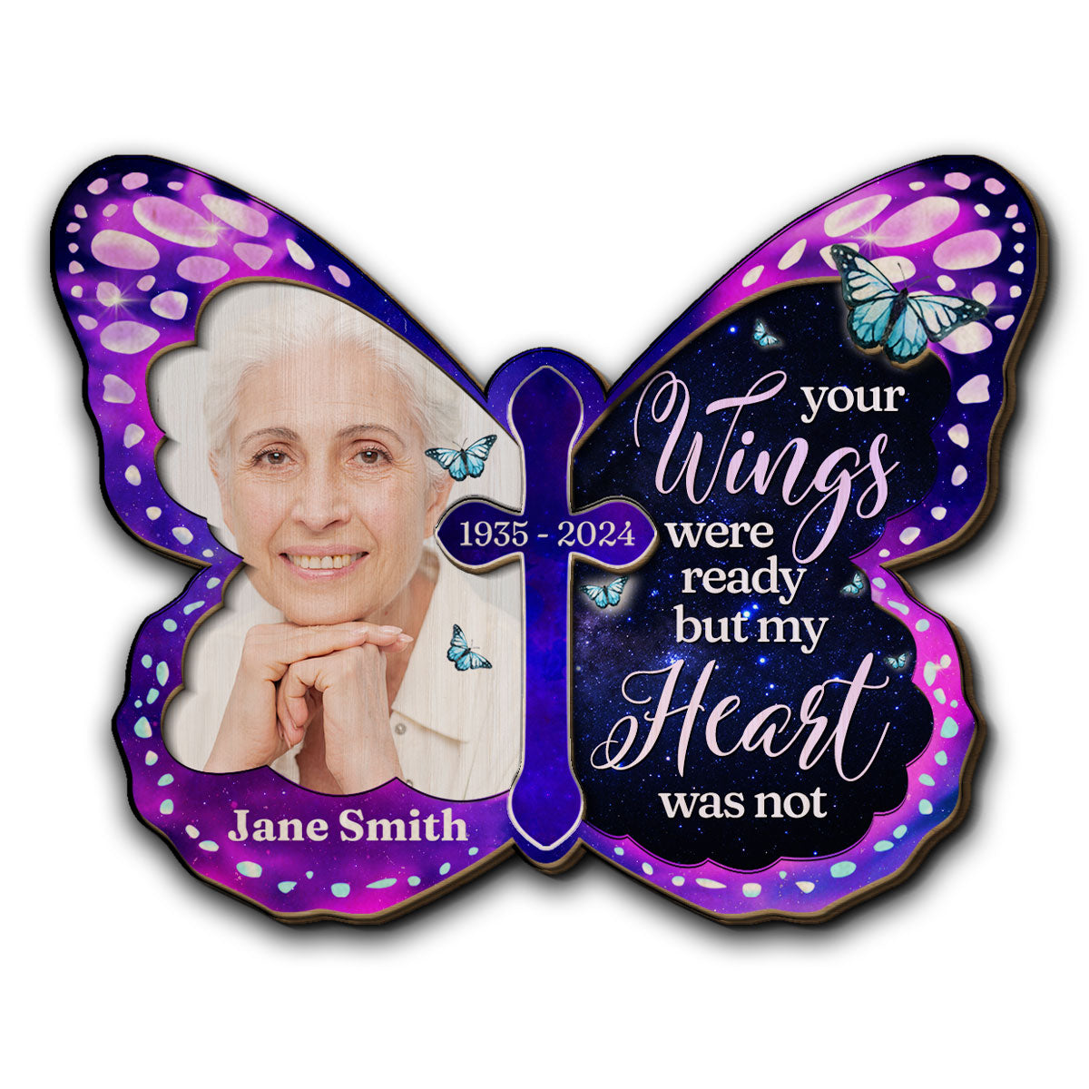 Your Wings Were Ready - Personalized Custom Car Visor Clip