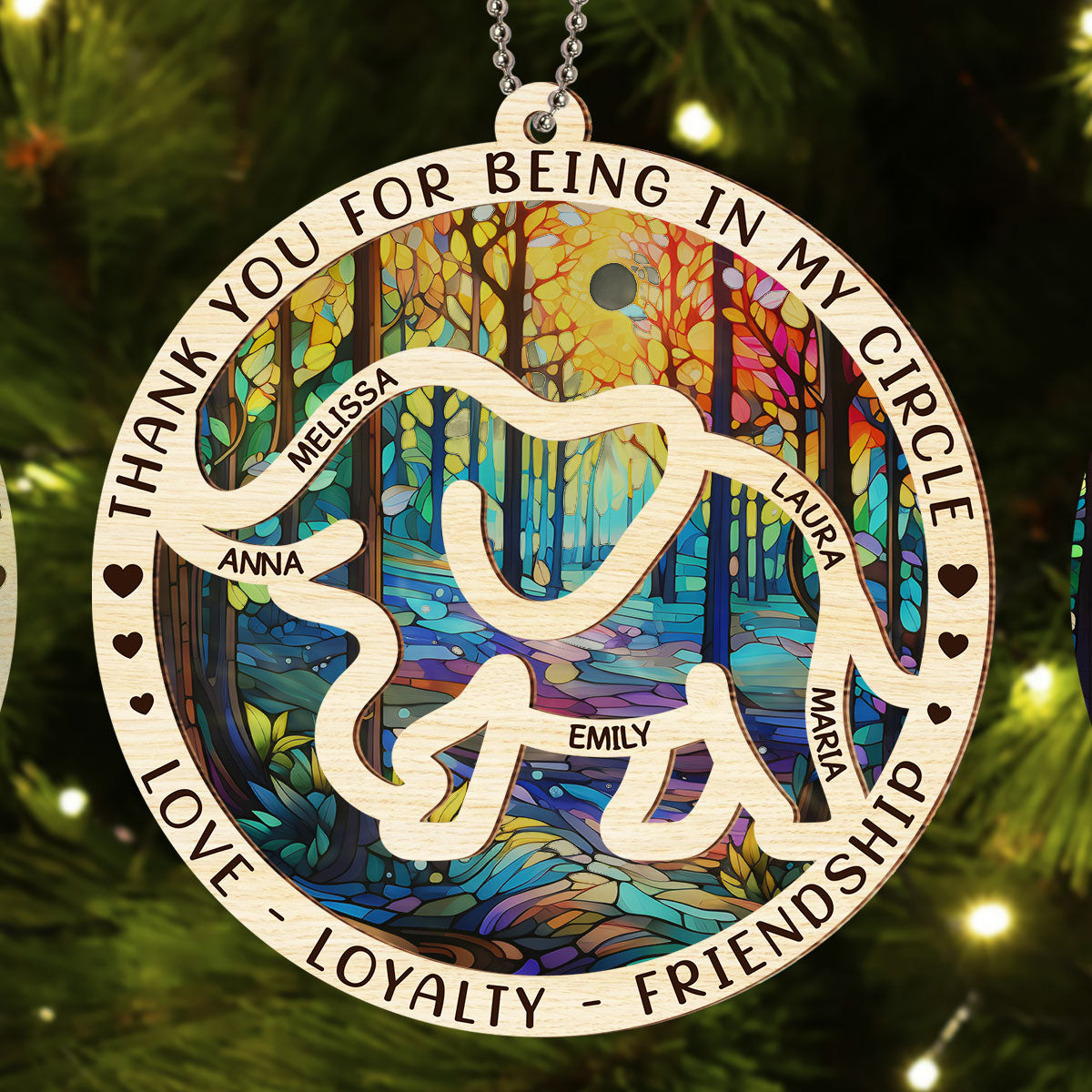 Special Part Of My Circle - Personalized Custom Suncatcher Ornament