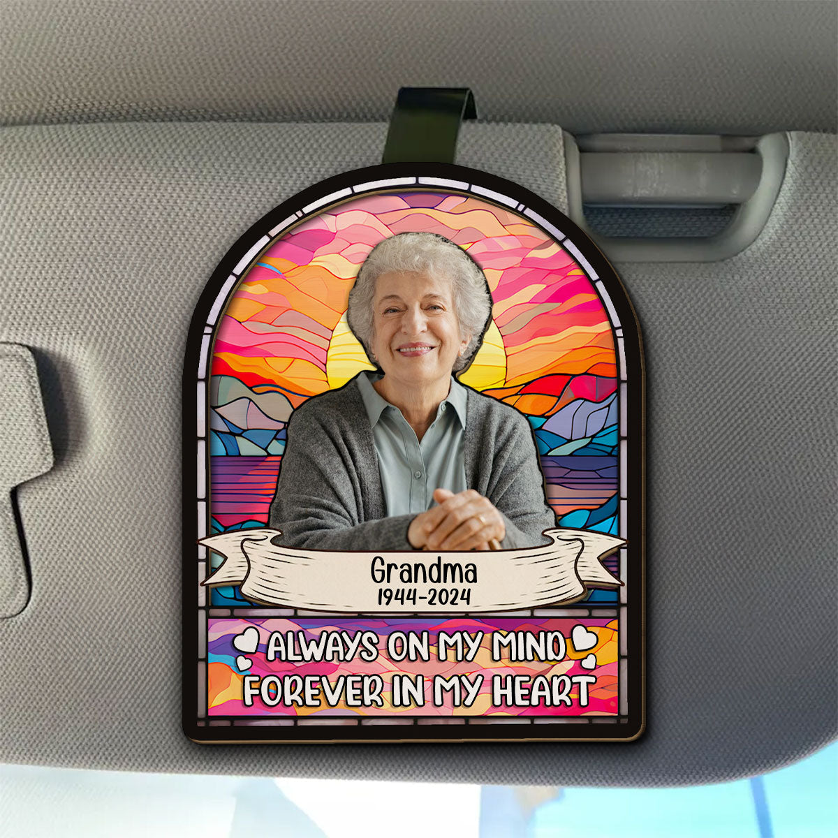 Always Here With You - Personalized Custom Car Visor Clip
