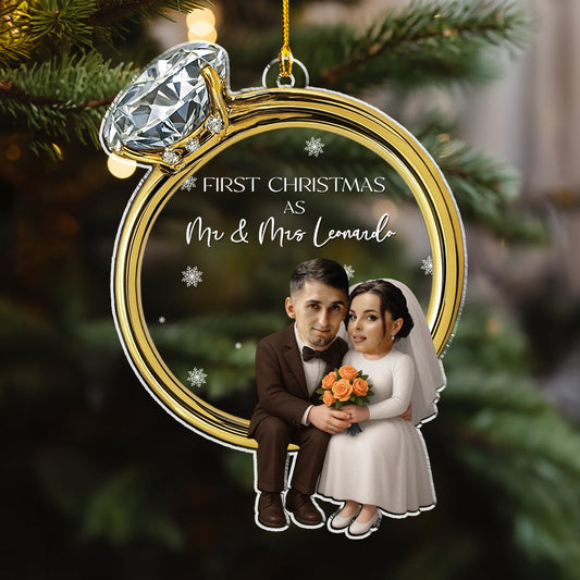 His And Hers Wedding - Personalized Custom Acrylic Ornament