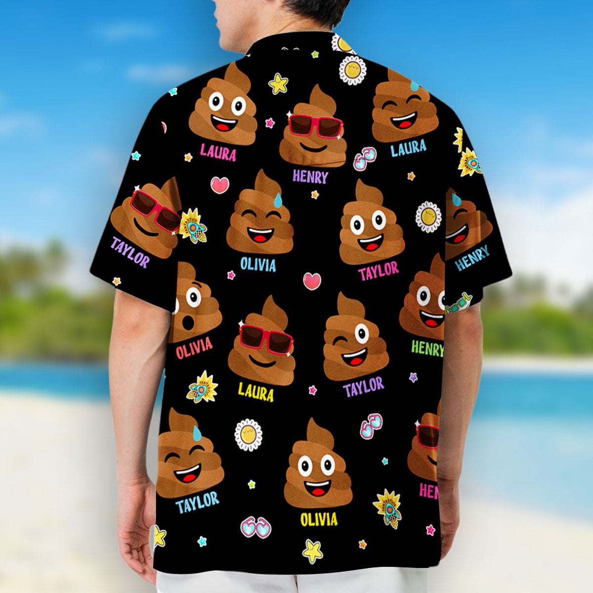 Dad Grandpa Little Cute - Personalized Custom Hawaiian Shirt