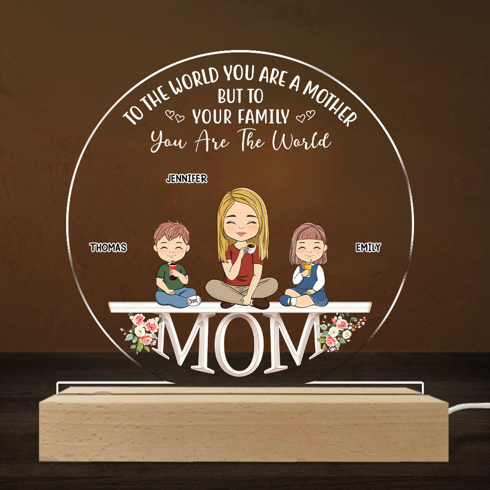 Loving Gift For Mommy - Personalized Custom LED Light