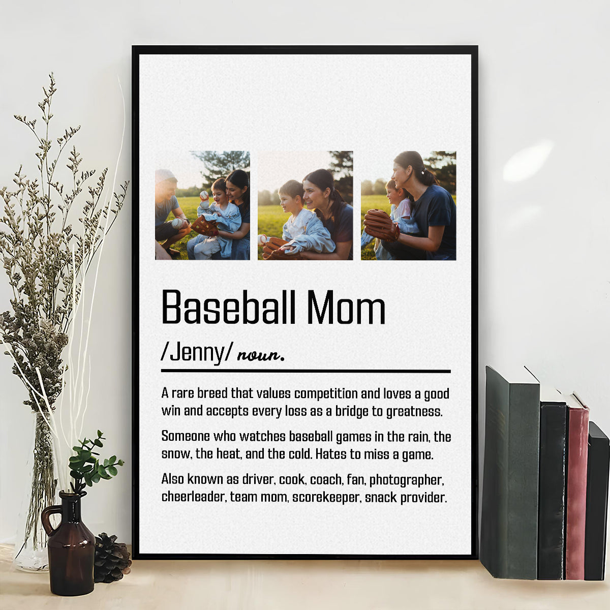 Baseball Moms Never Miss Games - Personalized Custom Poster