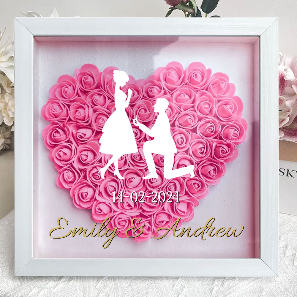 Loved You Then Love You Still - Personalized Custom Flower Shadow Box