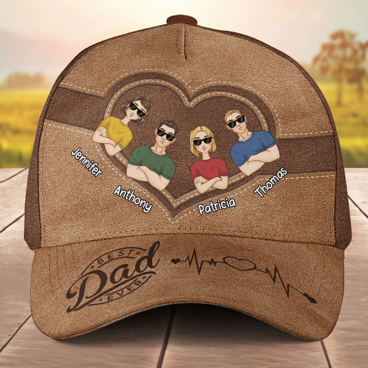 Best Dad Ever Happy Fathers Day - Personalized Classic Cap