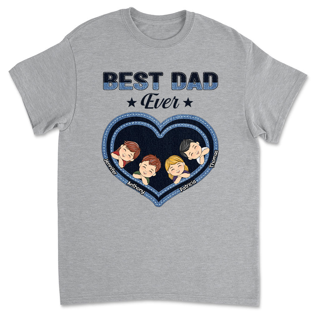 Best Dad Papa Ever - Personalized Custom Shirt