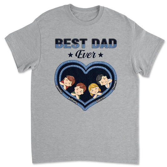 Best Dad Papa Ever - Personalized Custom Shirt