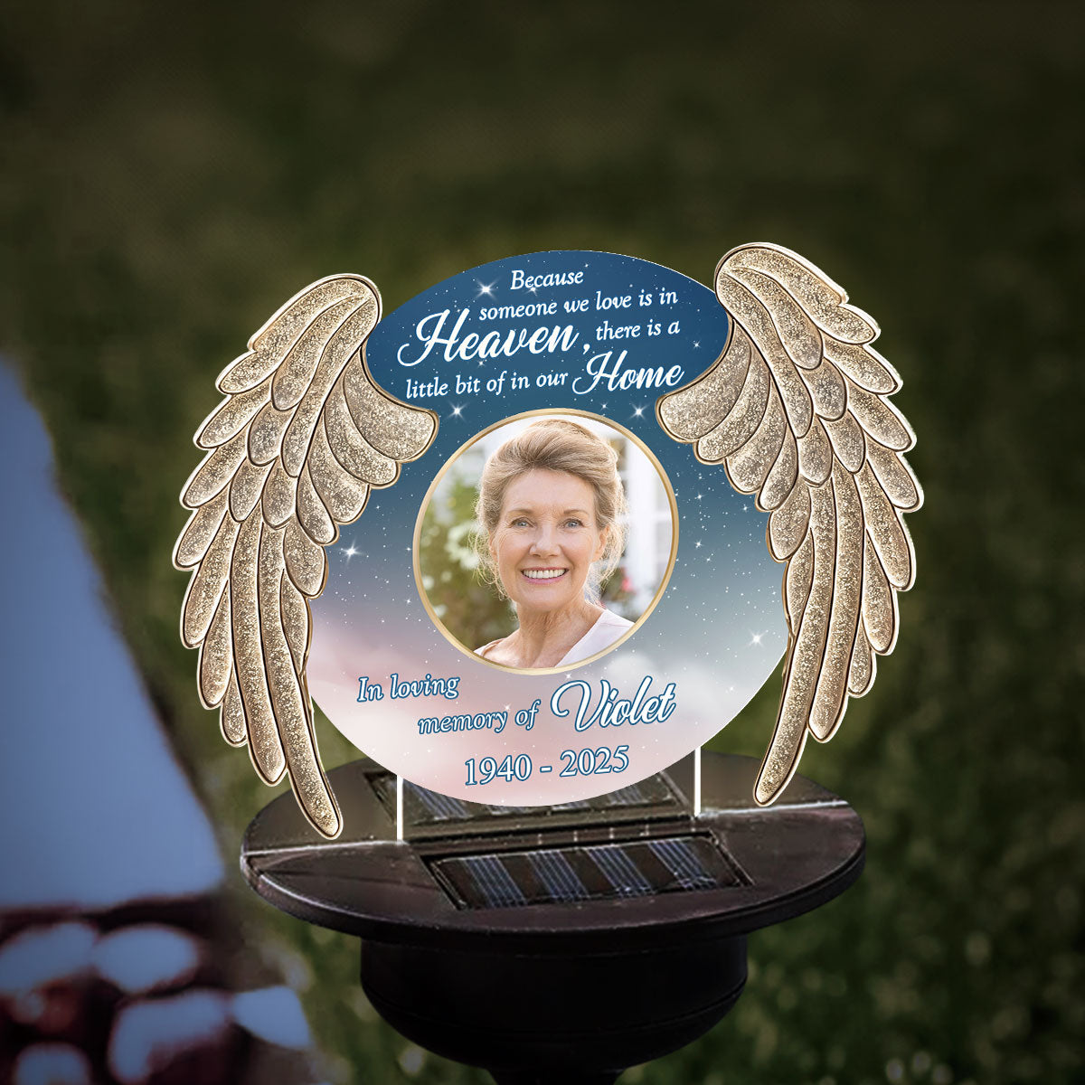 Some One We Love Is In Heaven - Personalized Custom Solar Light