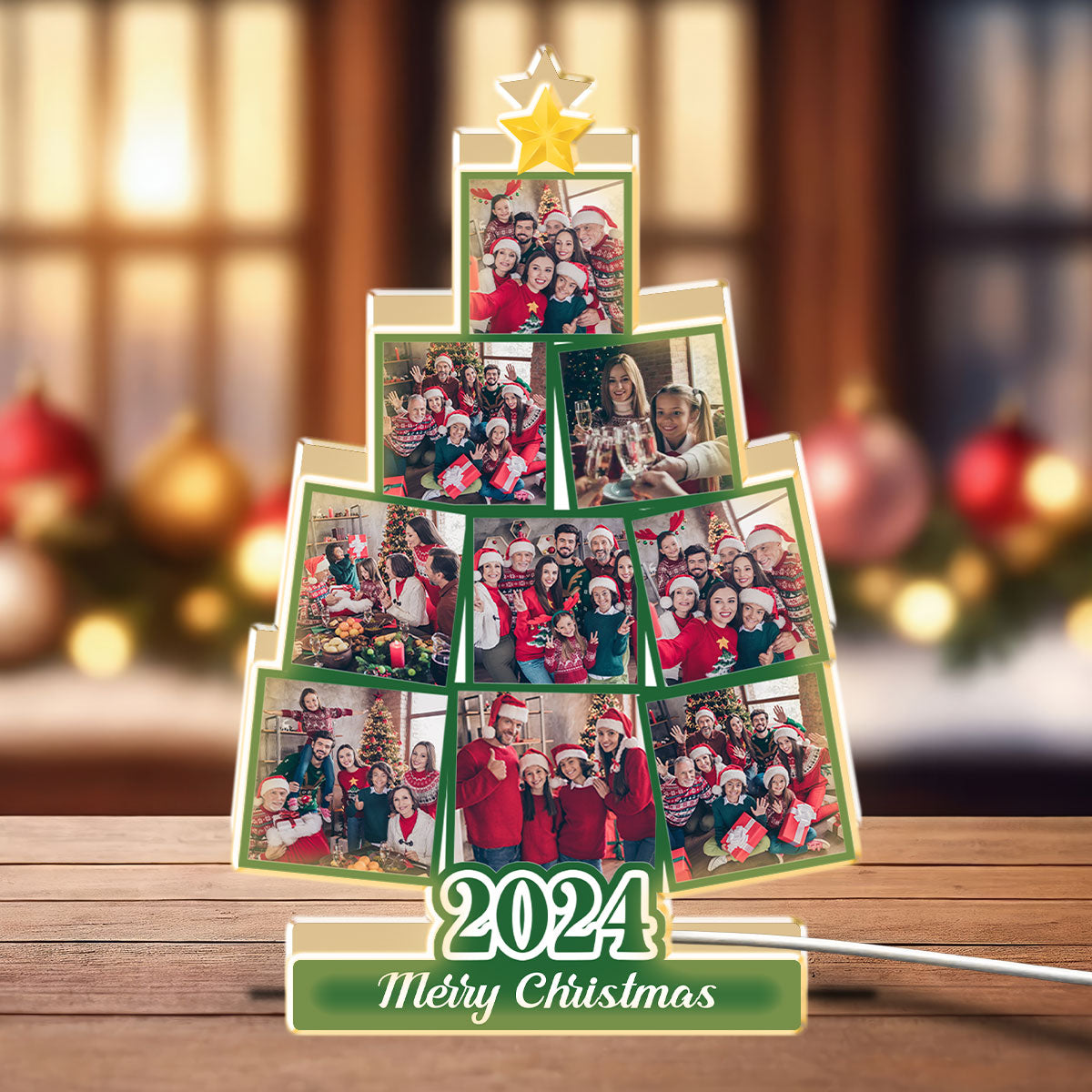 Custom Photo Christmas Tree - Personalized Custom Light Box