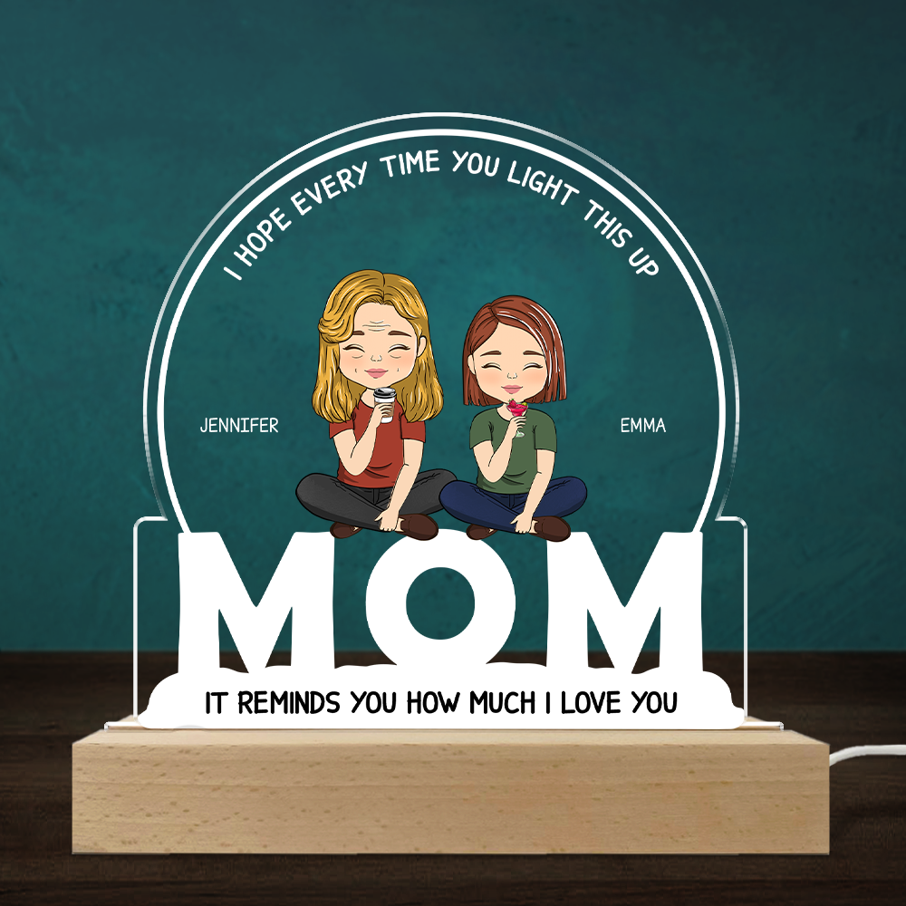 How Much I Love You - Personalized Custom LED Light