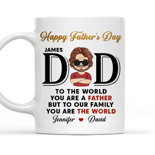 You Are The World - Personalized Custom Coffee Mug