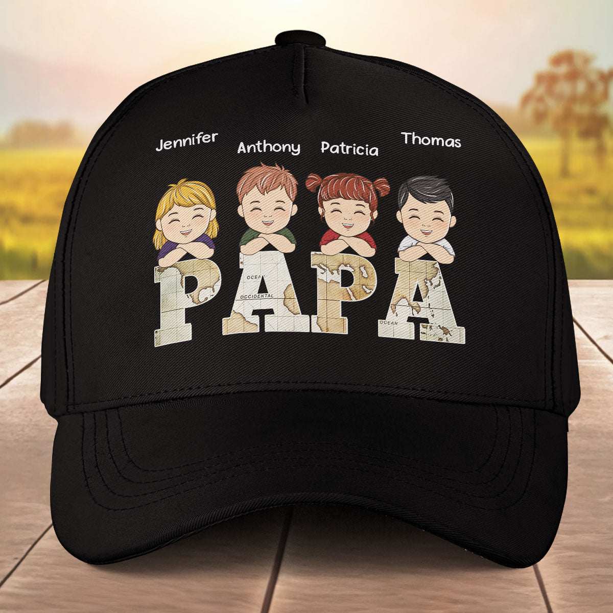 Map Papa - Personalized Classic Cap