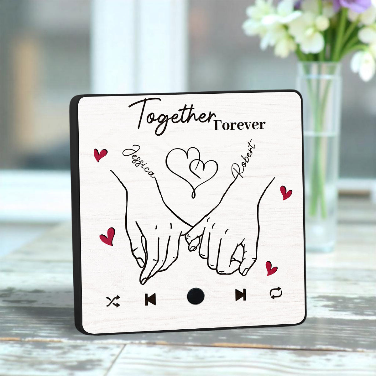 Together Forever - Personalized Custom Music Fridge Magnet