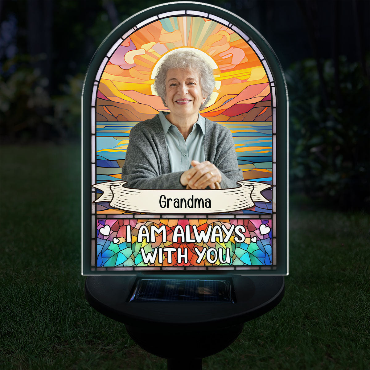 I Am Always With You - Personalized Custom Solar Light
