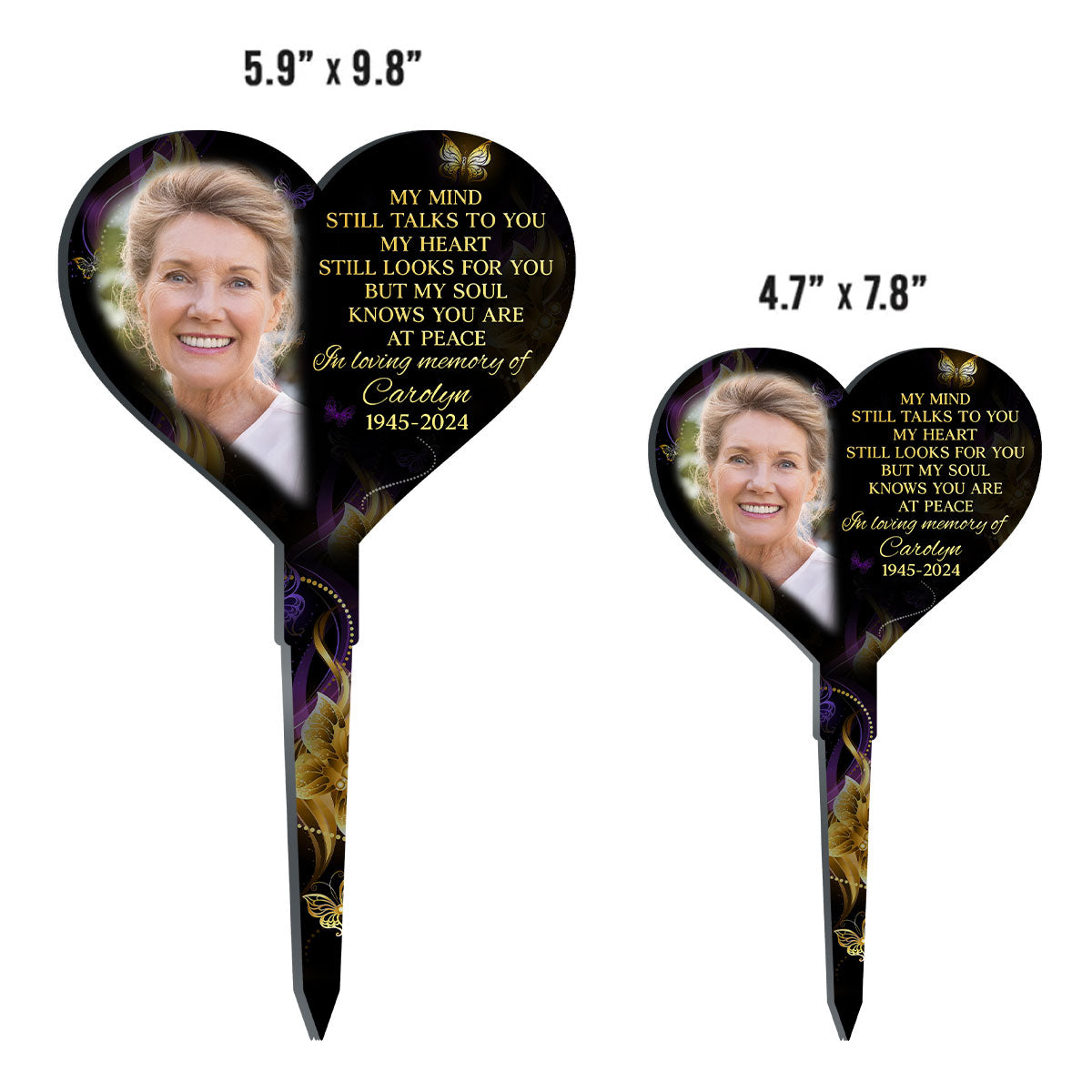 Forever in Our Hearts - Personalized Custom Acrylic Garden Stake