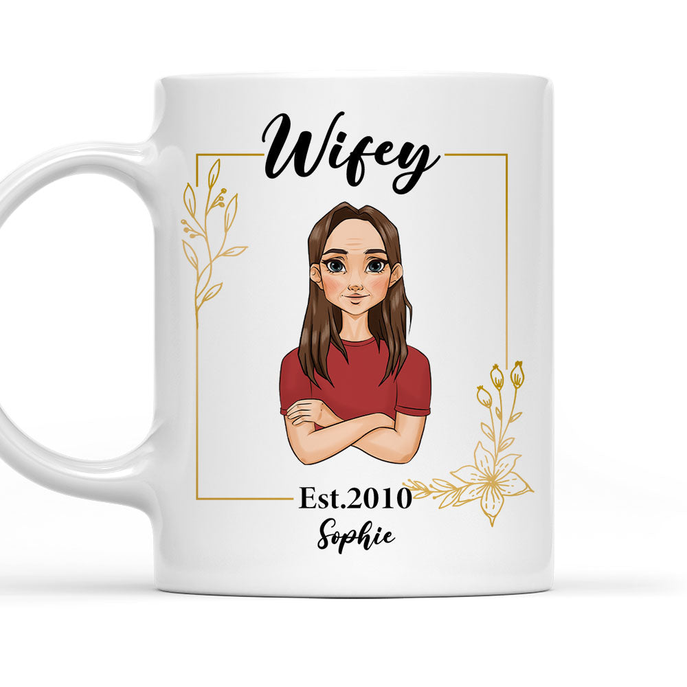 Hubby Wifey - Personalized Custom Coffee Mug