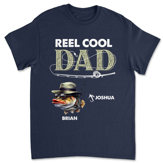 Reel Cool Dad - Personalized Custom Shirt