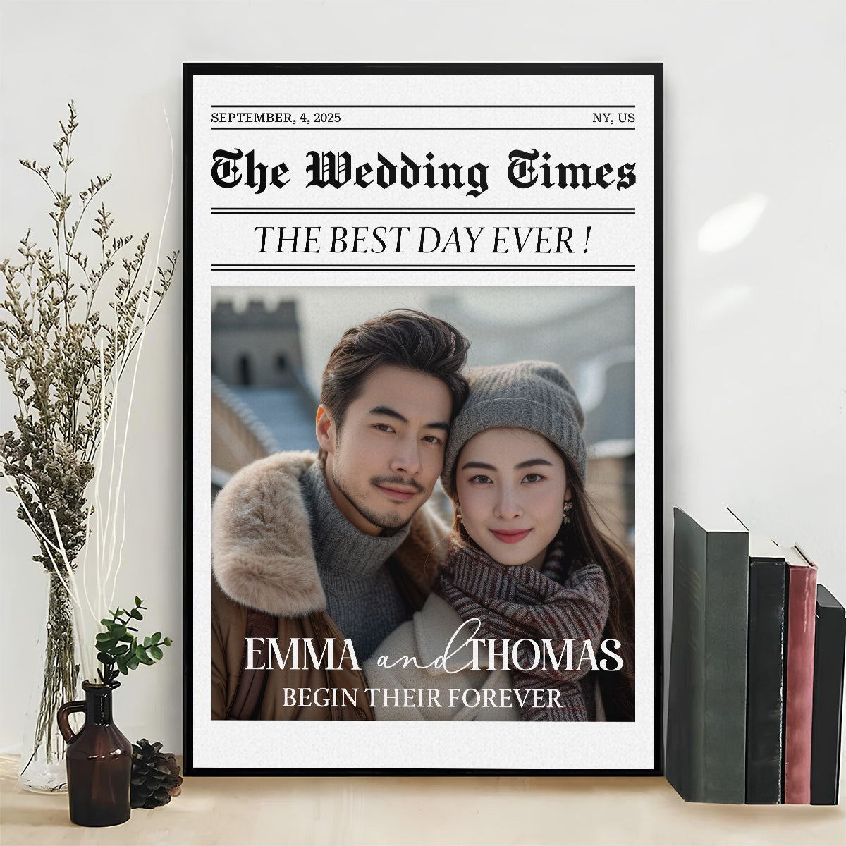 Newlywed Couples - Personalized Custom Poster