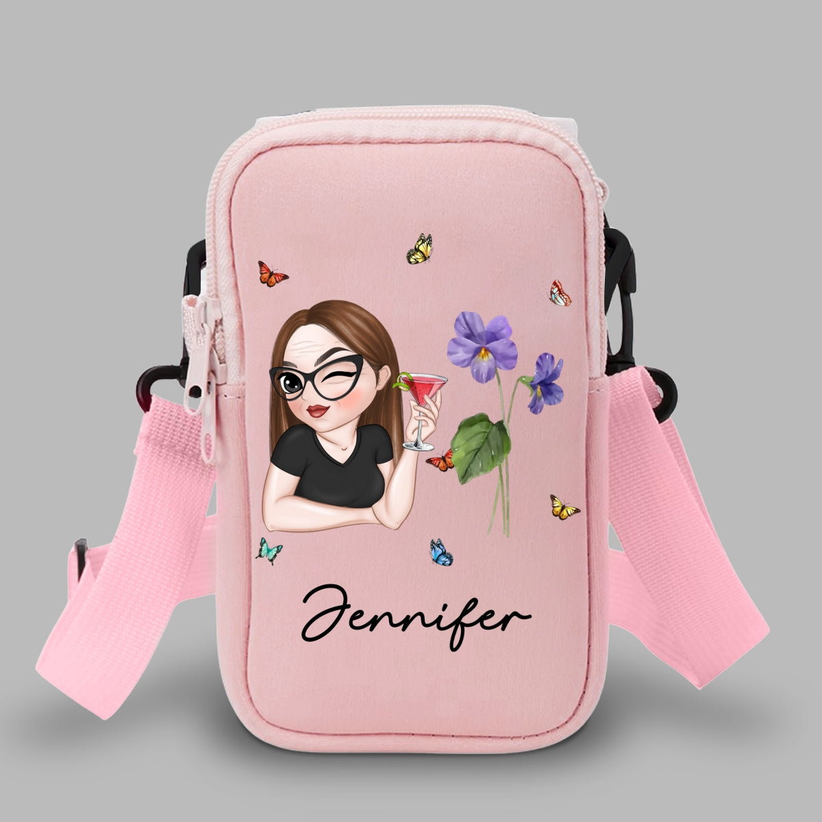 Beautiful Bestie - Personalized Custom Water Bottle Carrier Bag