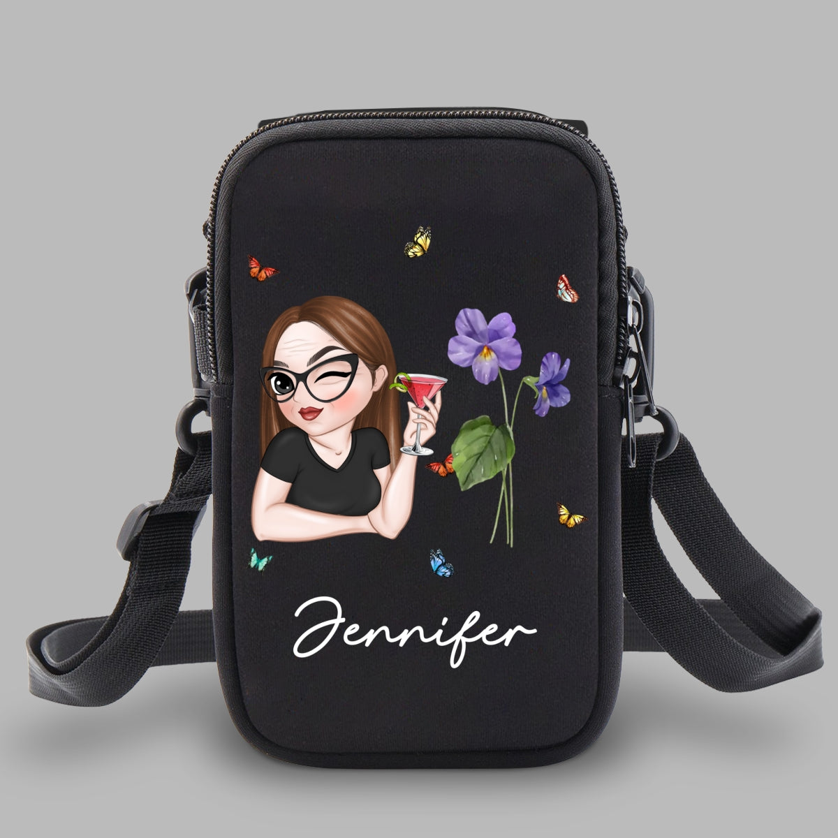 Beautiful Bestie - Personalized Custom Water Bottle Carrier Bag