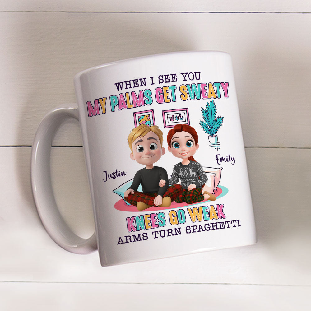 Love Turns Me Into Lasagna - Personalized Custom Coffee Mug