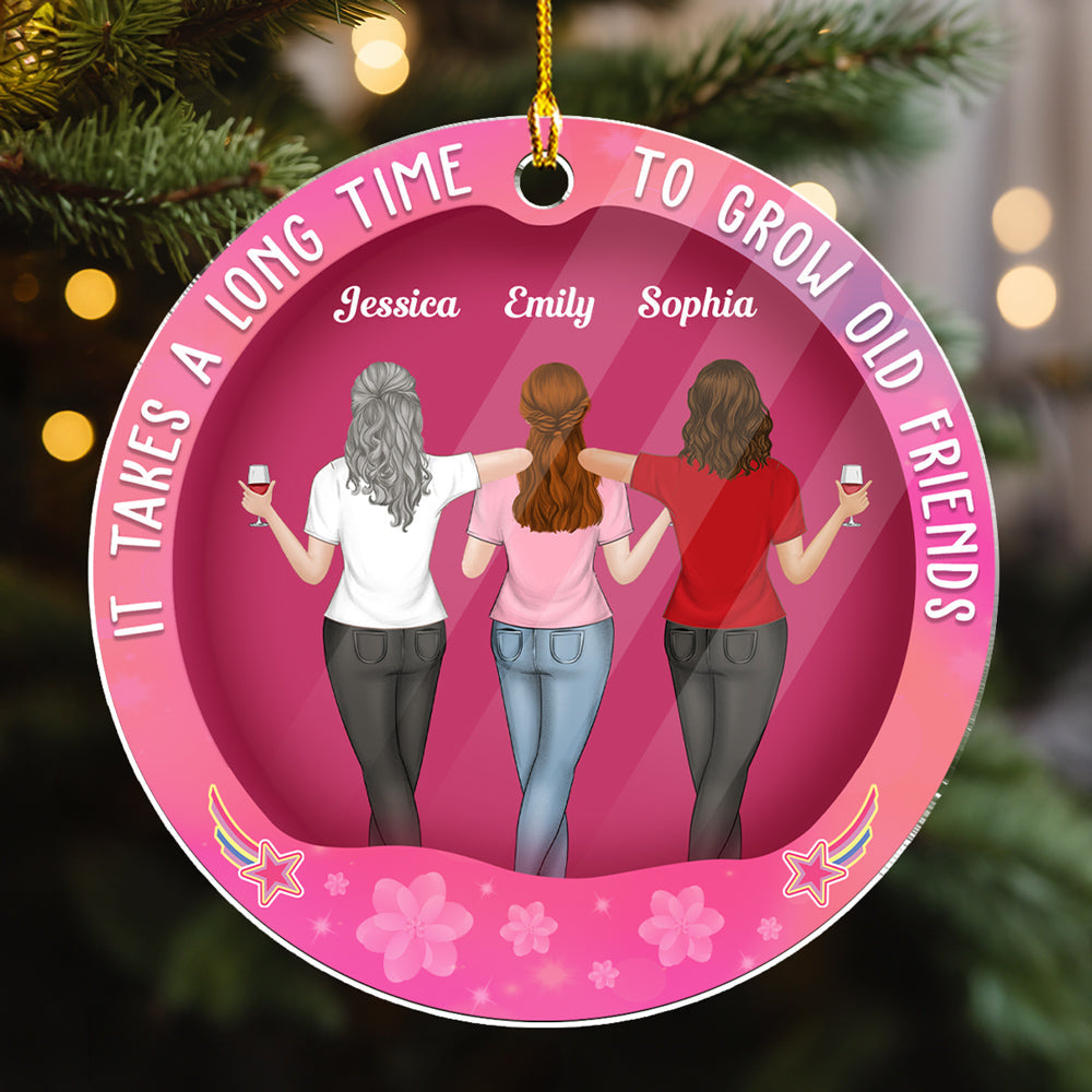 Best Friends Forever - Personalized Custom Acrylic Ornament