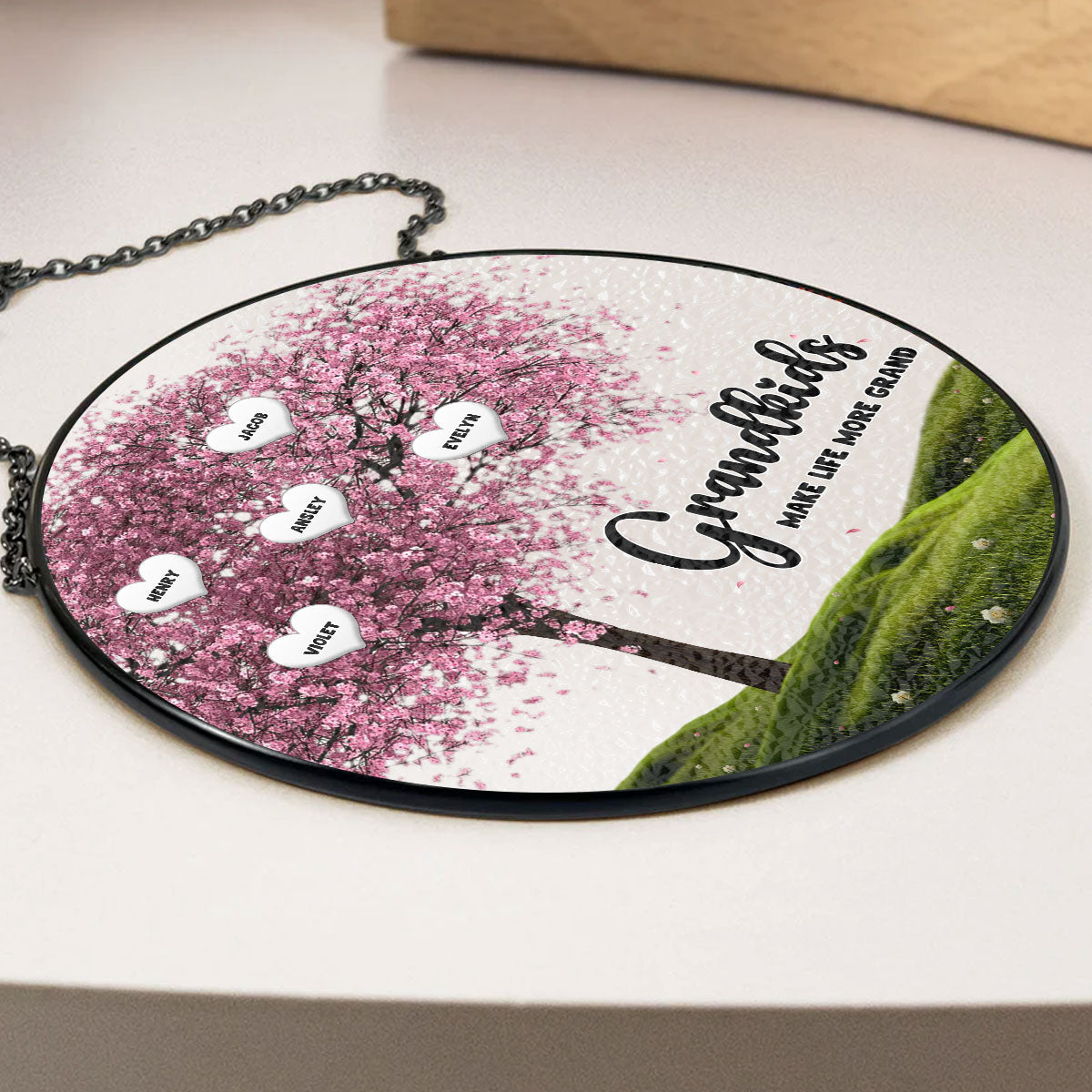 Grandma Life - Personalized Custom Window Hanging Suncatcher