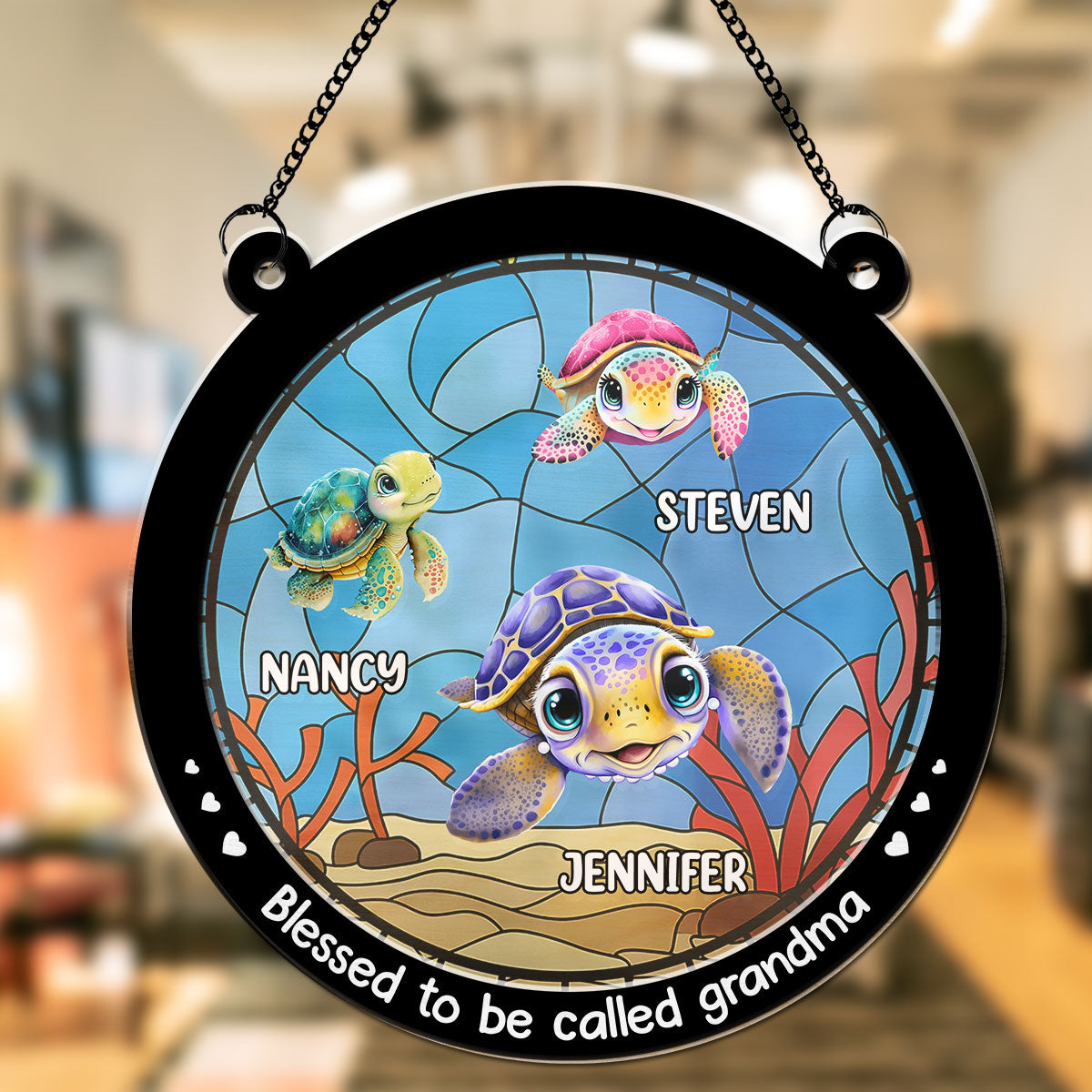 Blessed To Be Called Turtle Summer - Personalized Custom Suncatcher