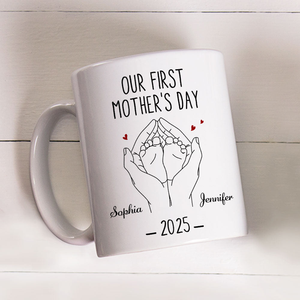 Our First Mother Day - Personalized Custom Coffee Mug