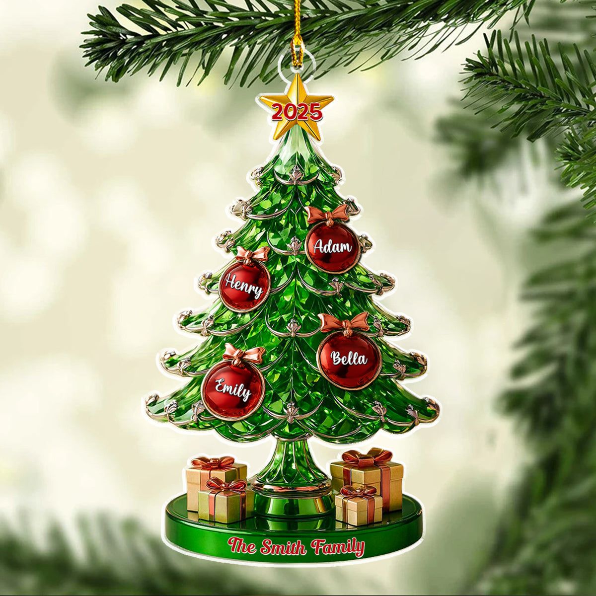 This Day Our Family - Personalized Custom Acrylic Ornament