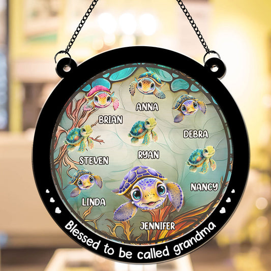 Blessed To Be Called Turtle Summer - Personalized Custom Suncatcher