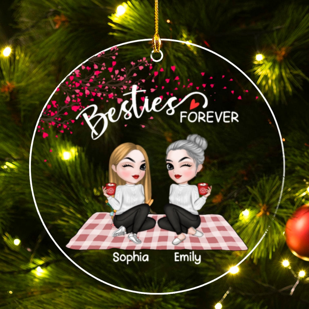 Forever Bestie - Personalized Custom Acrylic Ornament