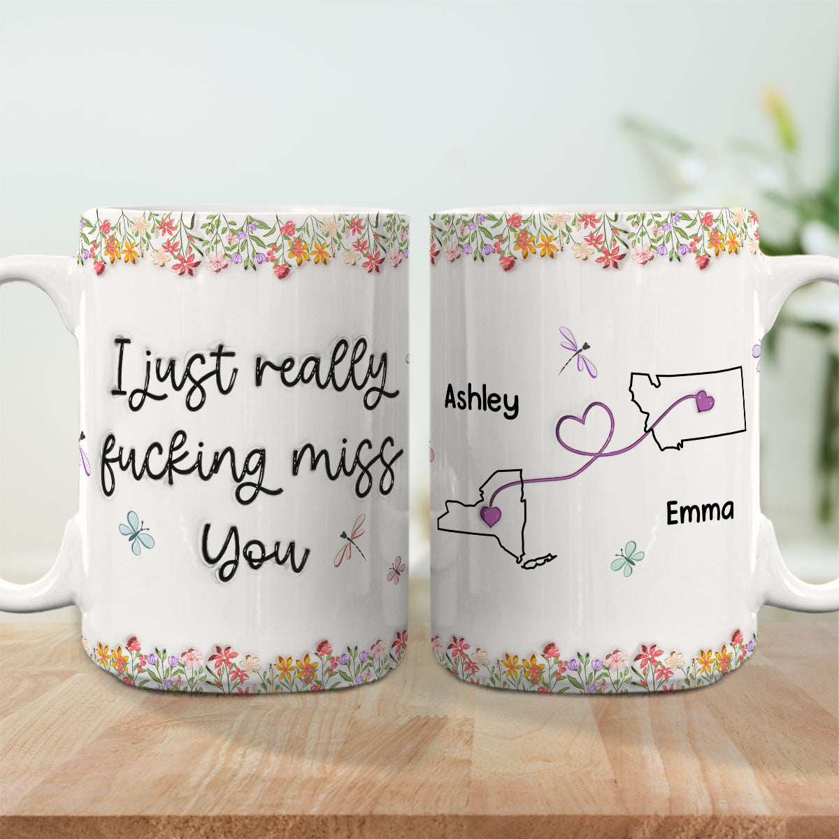 I Just Really Miss You - Personalized Custom 3D Inflated Effect Mug