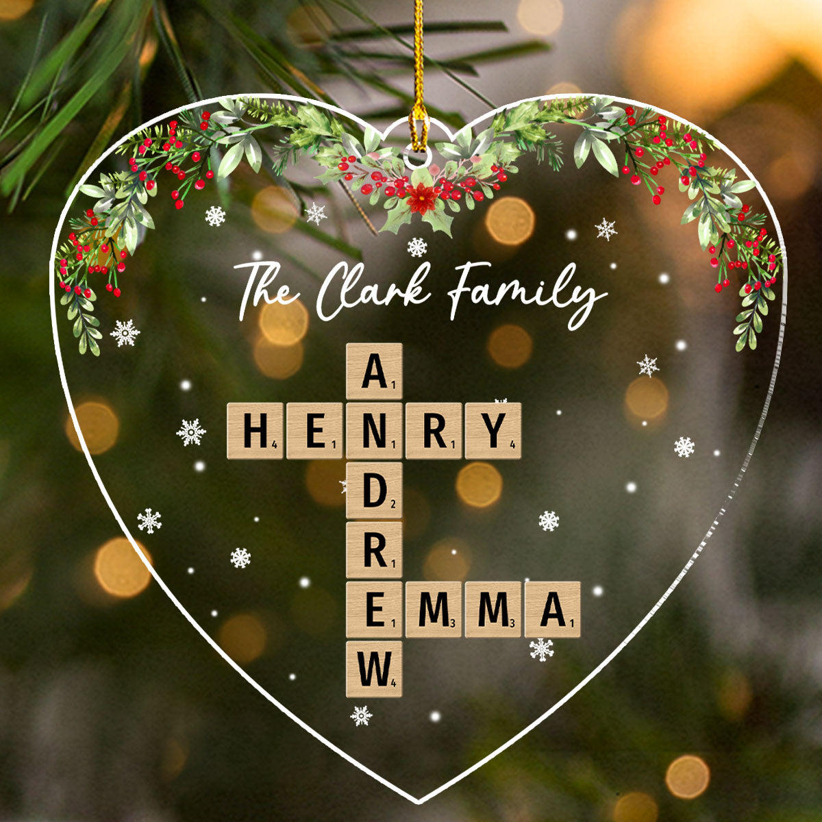 Your Love Melts My Heart - Personalized Custom Acrylic Ornament