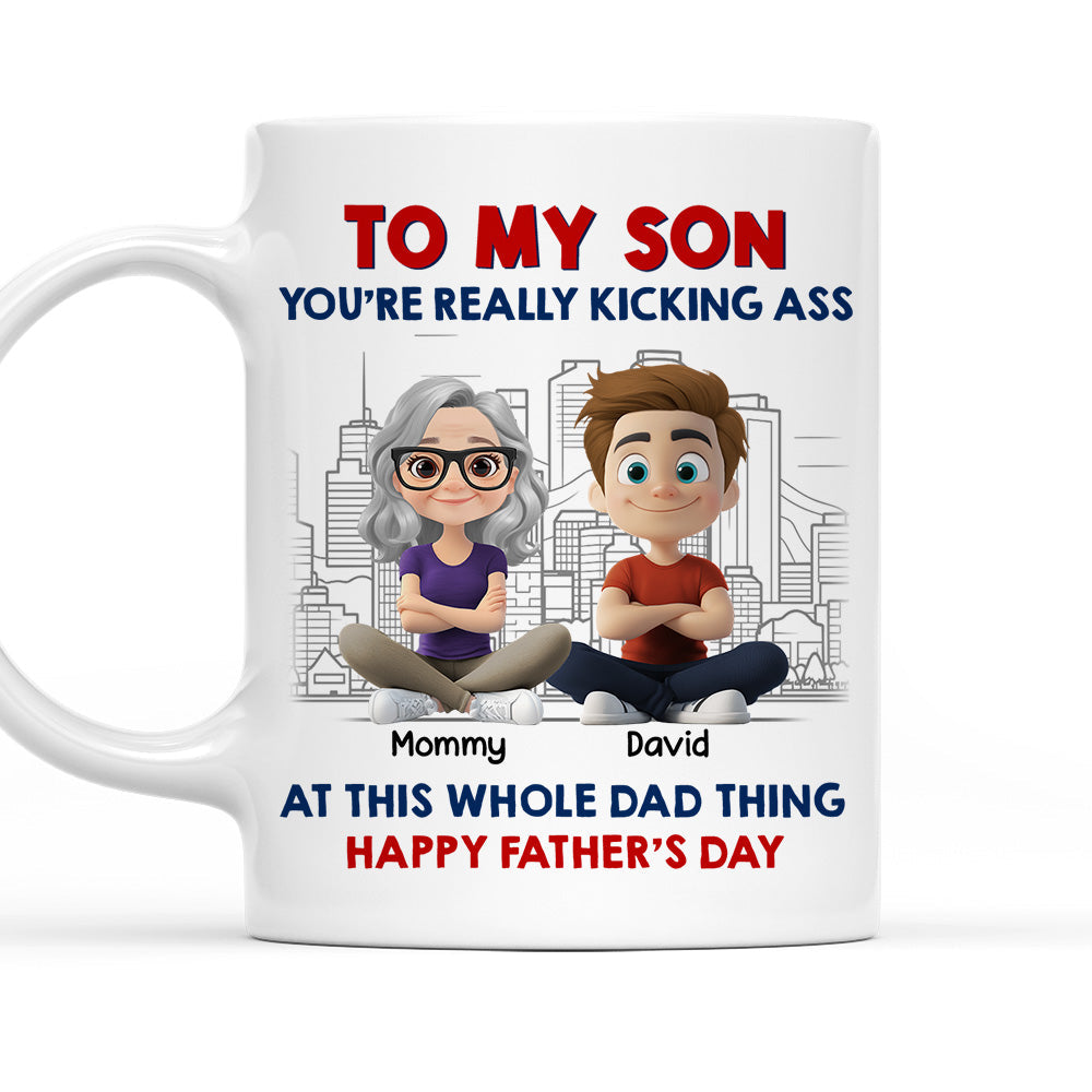 Good At The Whole Dad Things - Personalized Custom Coffee Mug