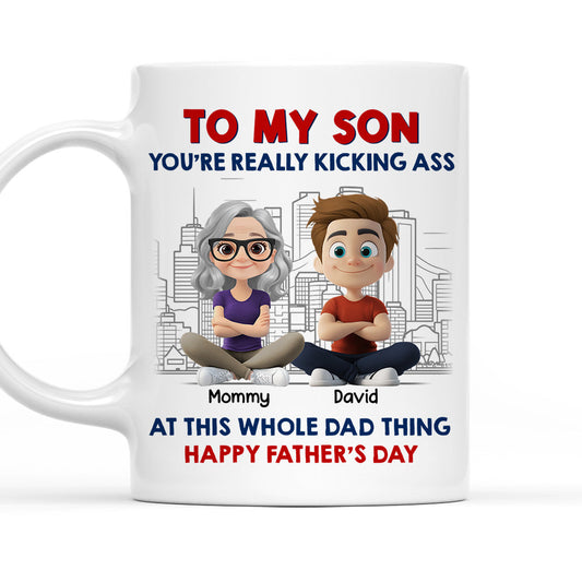 Good At The Whole Dad Things - Personalized Custom Coffee Mug