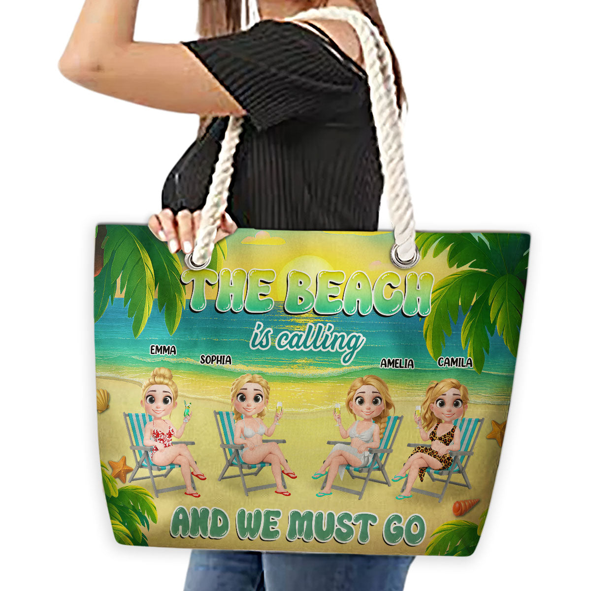 We Must Go - Personalized Custom Beach Bag