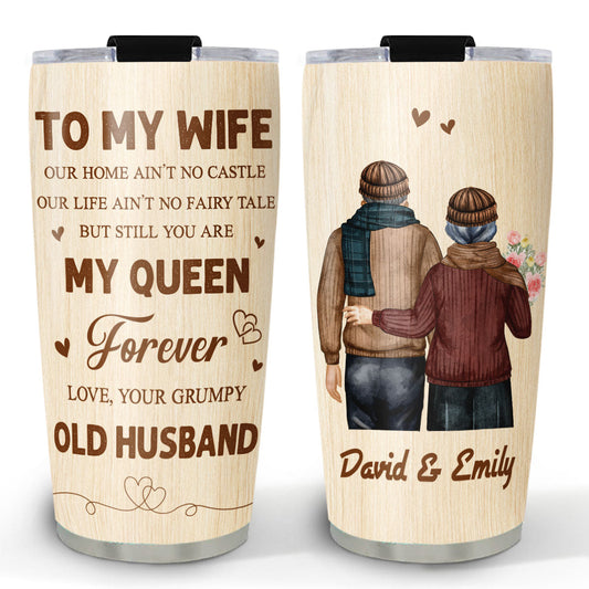 To My Queen - Personalized Custom Tumbler