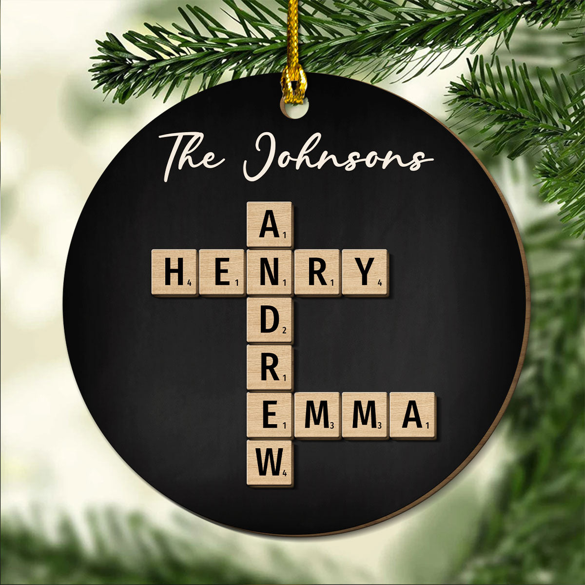 Our Family - Personalized Custom Freeshape 2-Layered Wood Ornament