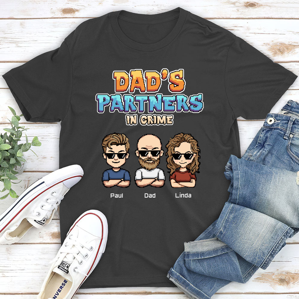 Dad Partners In Crime - Personalized Custom Shirt