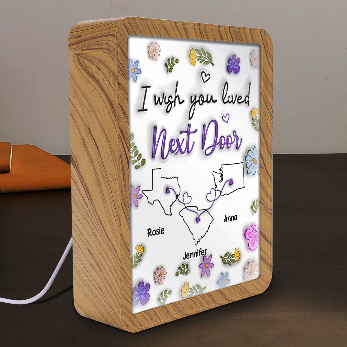 I Wish We Lived Closer - Personalized Custom Magic Mirror