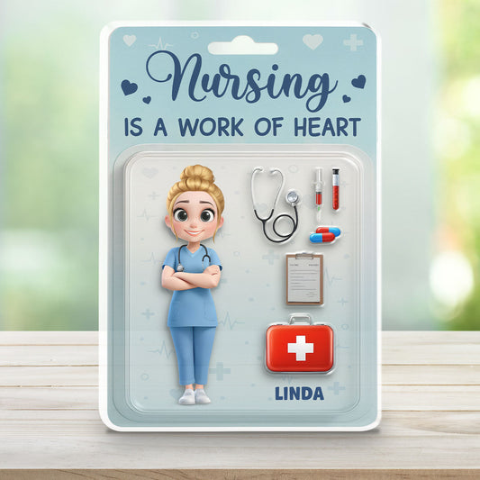 Nursing Is A Work Of Heart - Personalized Custom Acrylic Plaque