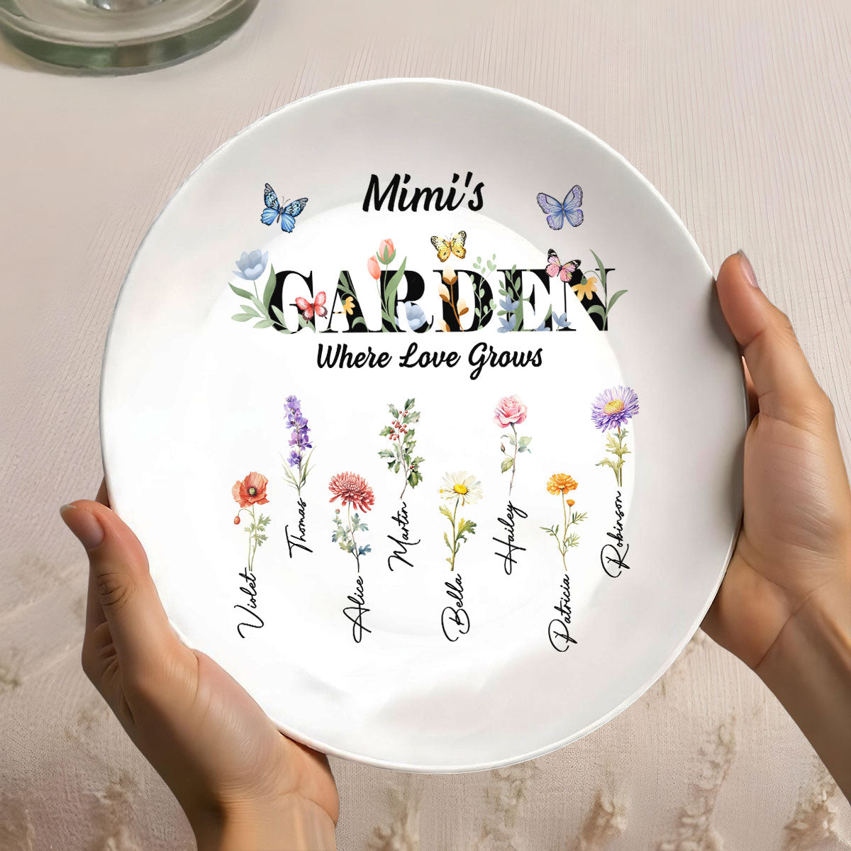 Where Love Grows - Personalized Custom Plate