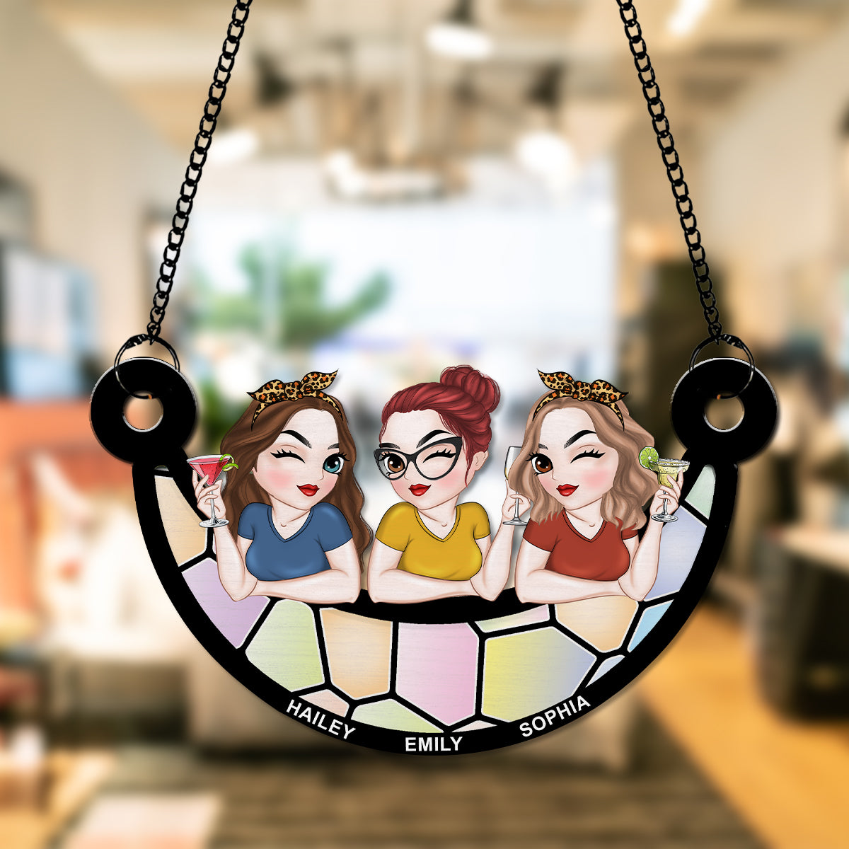 Best Friends Together - Personalized Custom Suncatcher