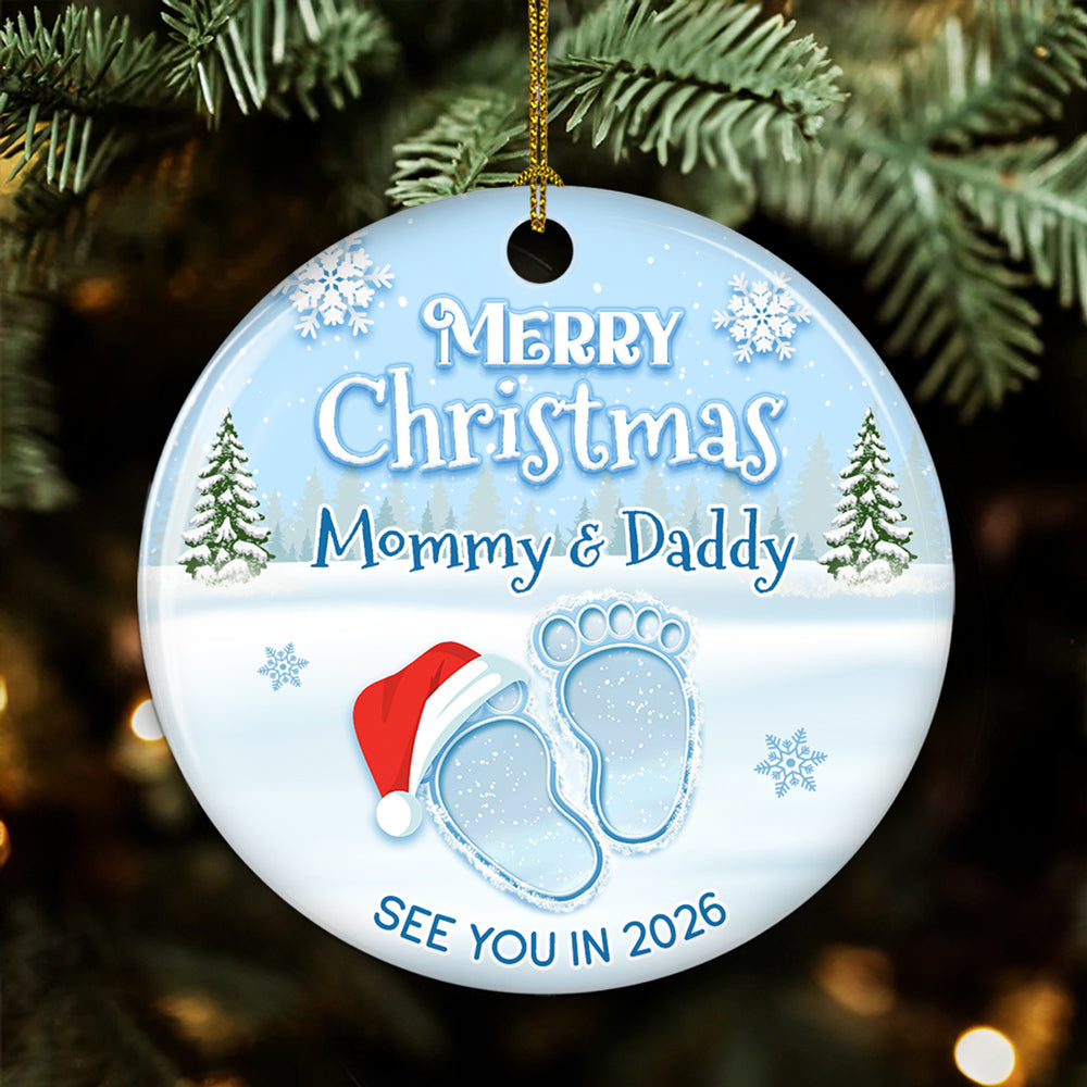 See You Next Year - Personalized Custom Ceramic Ornament