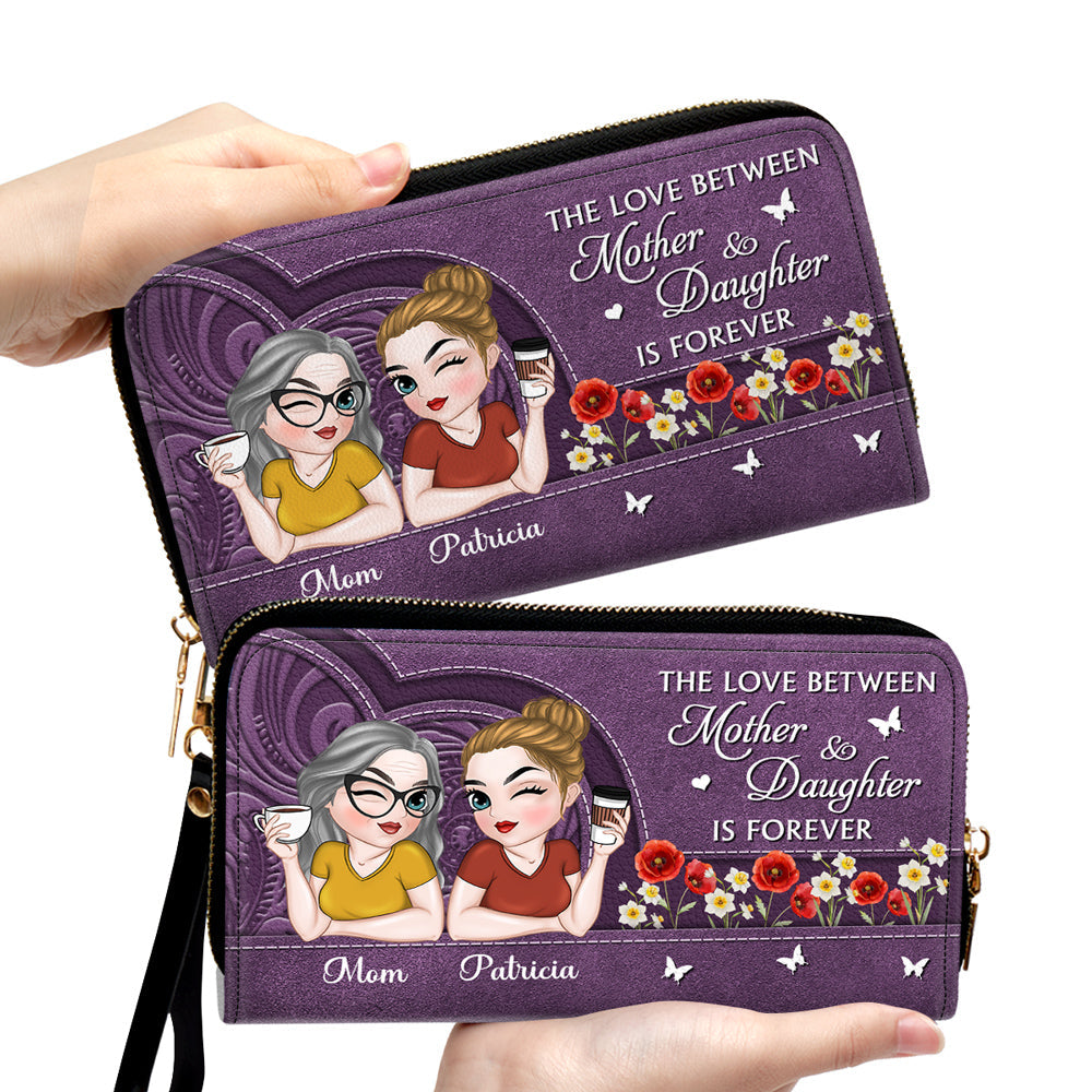 Remember I Love You Mom - Personalized Custom Leather Wallet